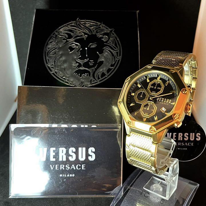 【ゴールド色！】Versus Versace/ベルサス ベルサーチ/メンズ腕時計/新品未使用/プレゼントに/ヴェルサス ヴェルサーチ/ゴールド色/激レア_画像10