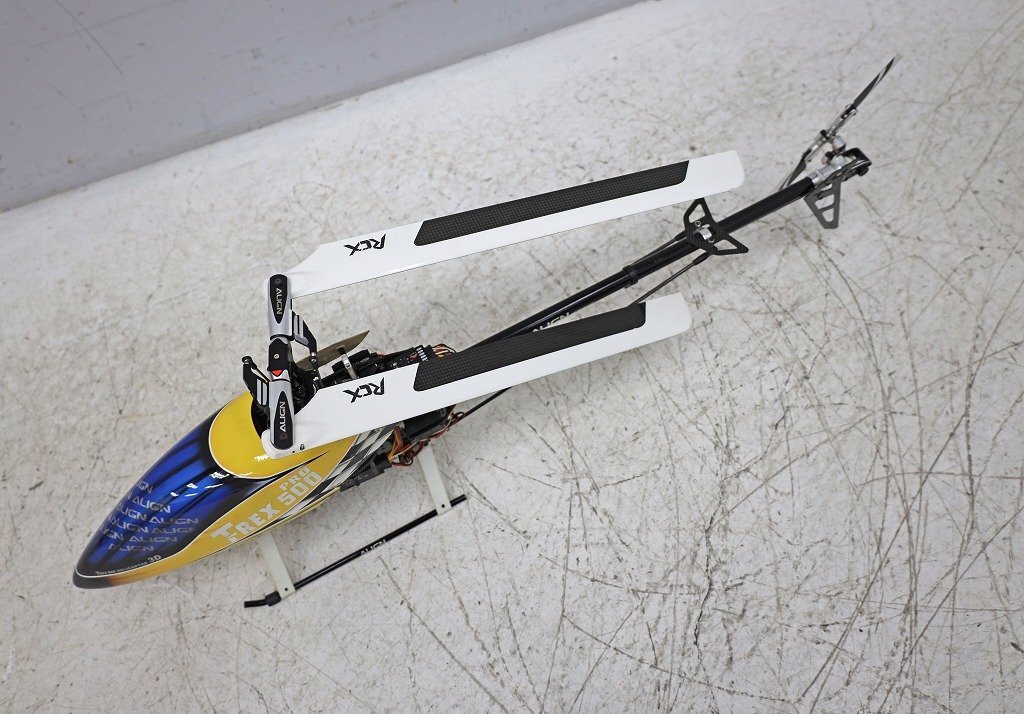 6355A22 ALIGN アライン ラジコンヘリコプター TREX500PRO 全長約93cm ホビーラジコン 趣味_画像3