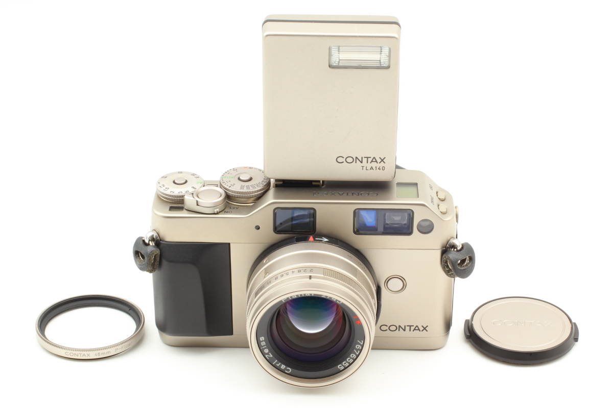 良品】Contax G1 Green Lavel Film Camera 45mm f2 Lens TLA 140 Flash