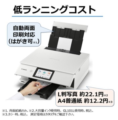 新品未開封:保証付】CANON PIXUS TS8530 プリンター A4インクジェット