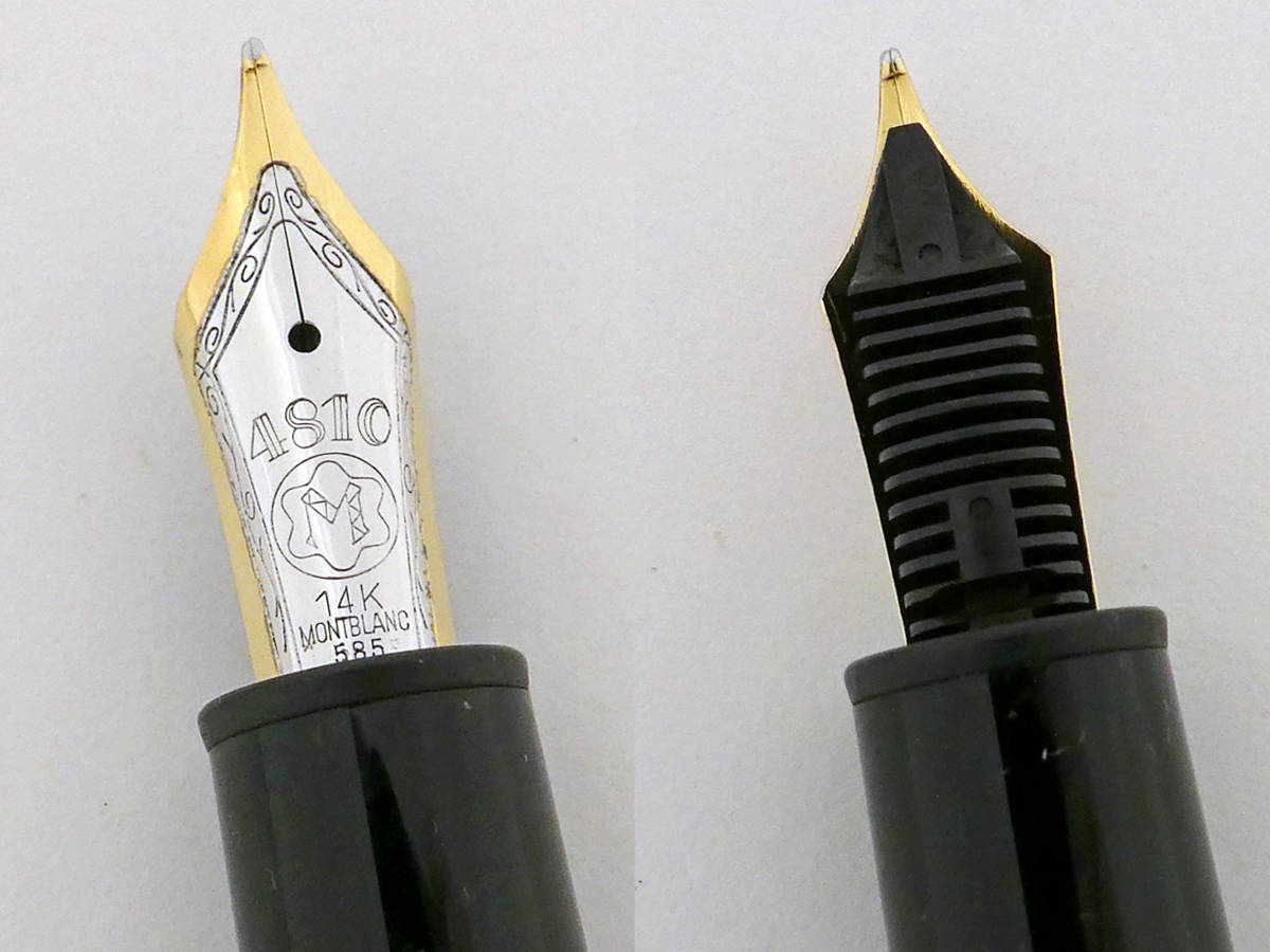 □モンブラン1990s万年筆【146】極美品 使用感極薄 14K バイカラーニブ