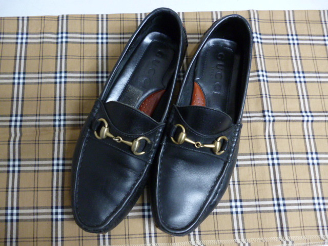 GUCCI ローファー 41 1/2M グッチ ドライビングシューズ ホースビット