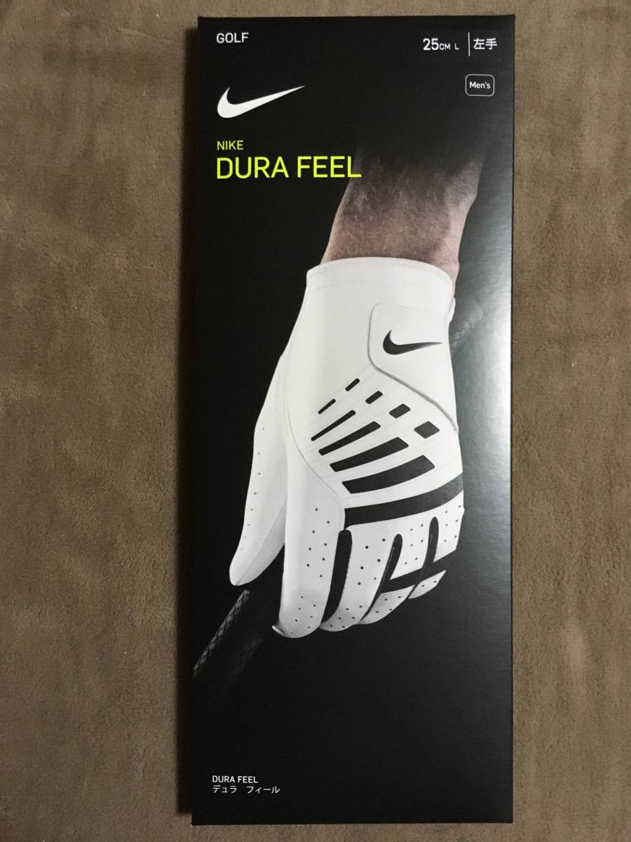 [ free shipping!!* unused goods!]*NIKE Nike *NIKE DURA FEEL Golf glove *MEN\'S/ left hand /25cm/L/ product number :GF1007*