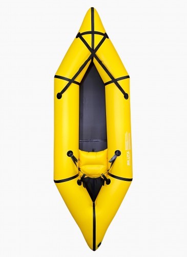 パックラフト Packraft インフレータブルカヤック イエロー 黄色 ゴムボート_画像2