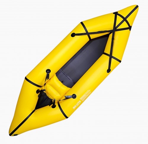 パックラフト Packraft インフレータブルカヤック イエロー 黄色 ゴムボート_画像1