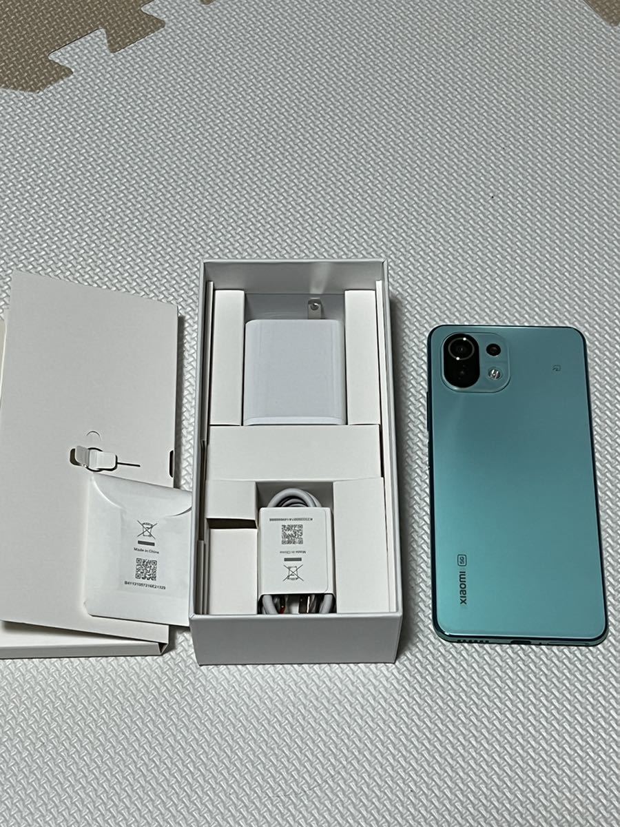美品】SIMフリー Xiaomi Mi 11 Lite 5G ミントグリーン 本体 | marodi.com