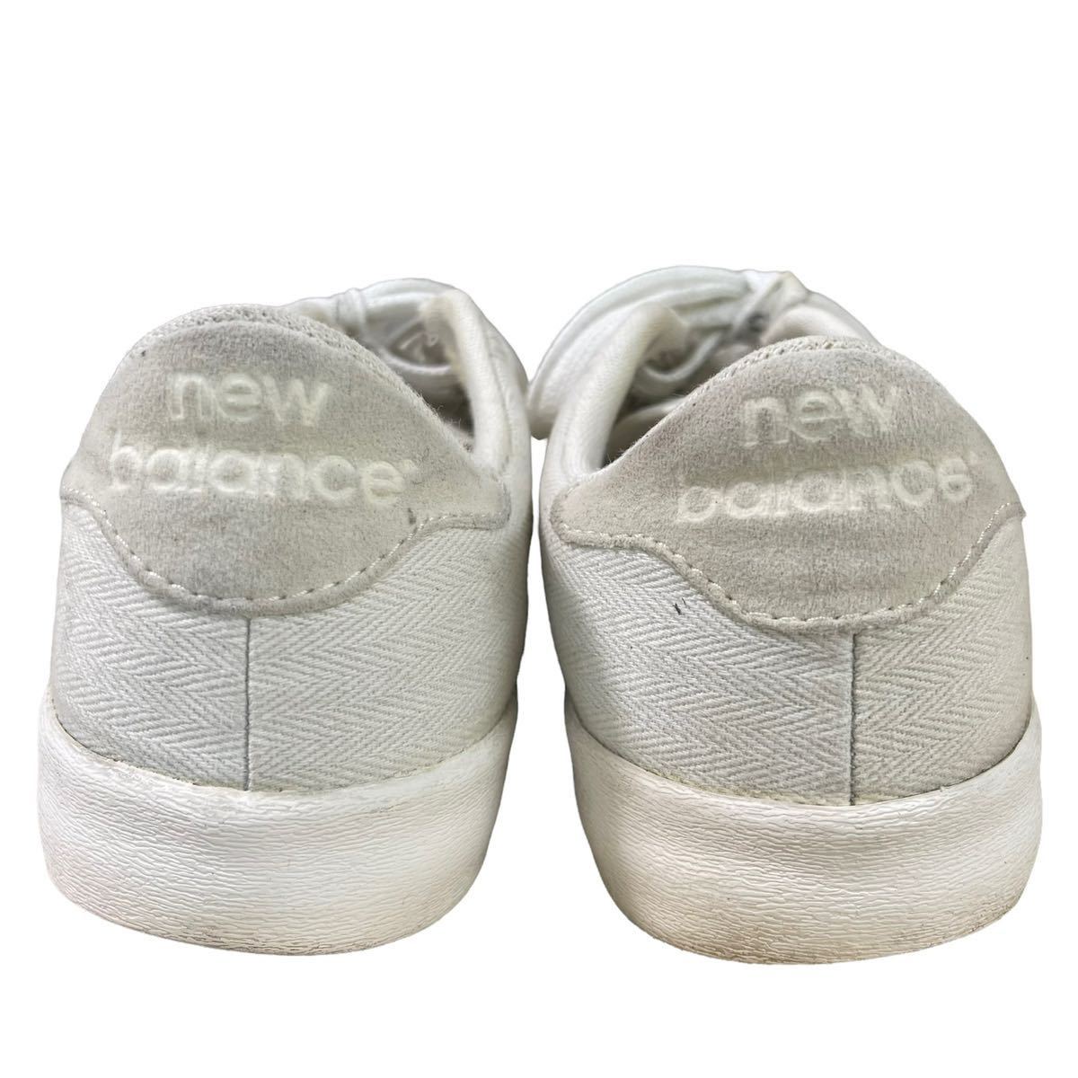 b429 New Balance ニューバランス ホワイト レディース メジャー採寸23.5㎝ ローカット シューズ 靴 くつ ファッション 服飾_画像4