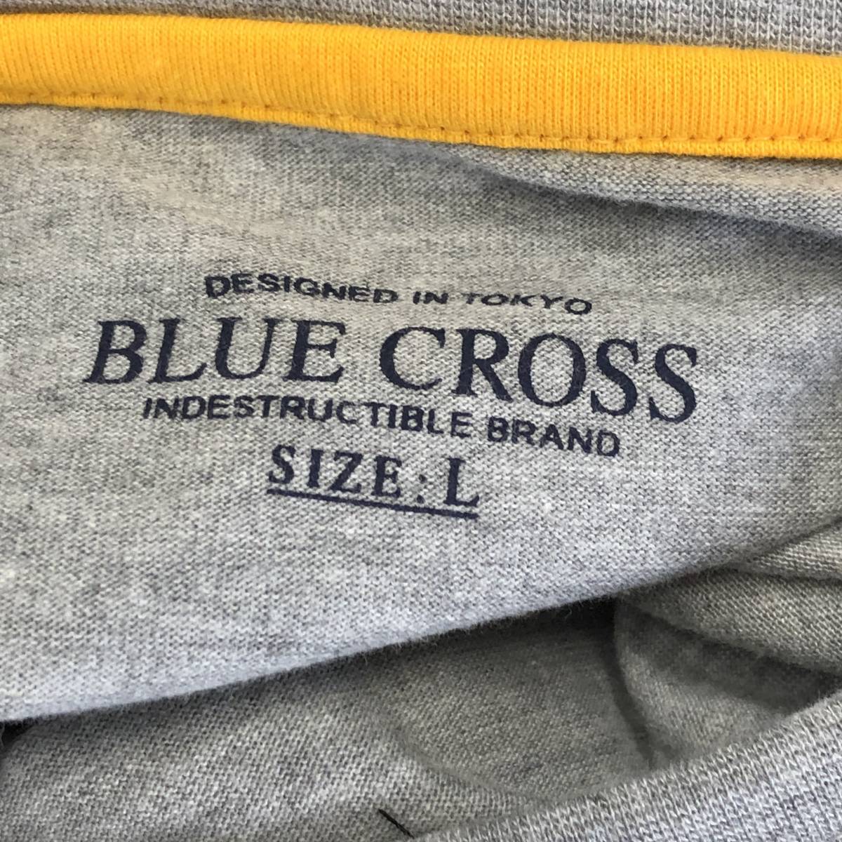 [ европейская одежда ] BLUE CROSS: Blue Cross короткий рукав футболка серый размер :L(160) ребенок одежда Junior мода б/у 