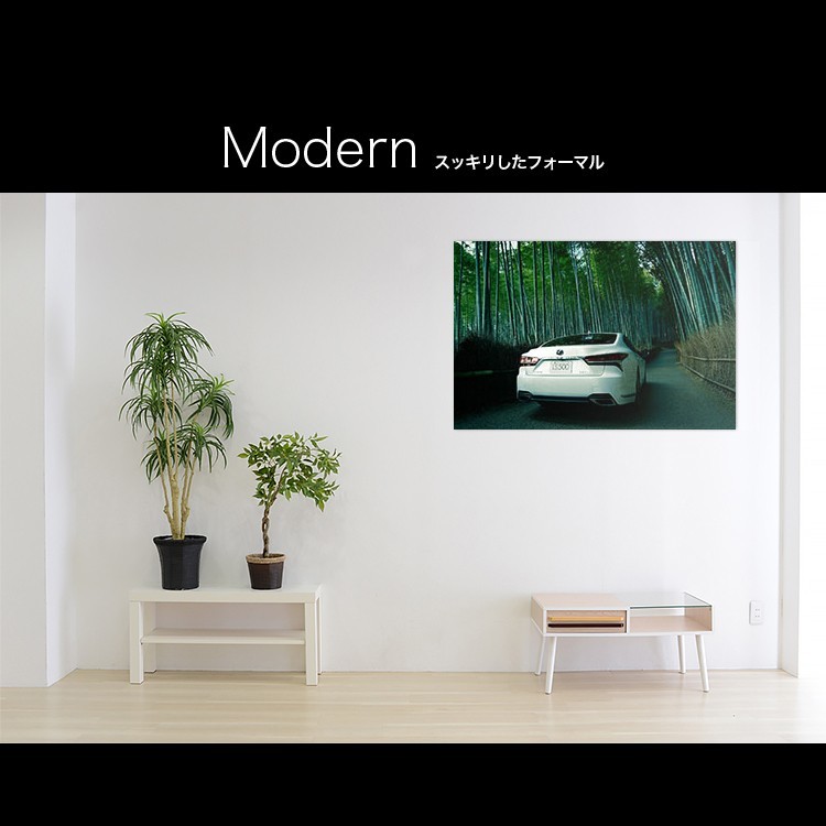 【特価】 レクサス アルミフレーム（90p-fb0022-grn-sa） 写真 絵画 アートマート artmart アートボード/アートパネル 日本製 500h LS500 壁掛け式