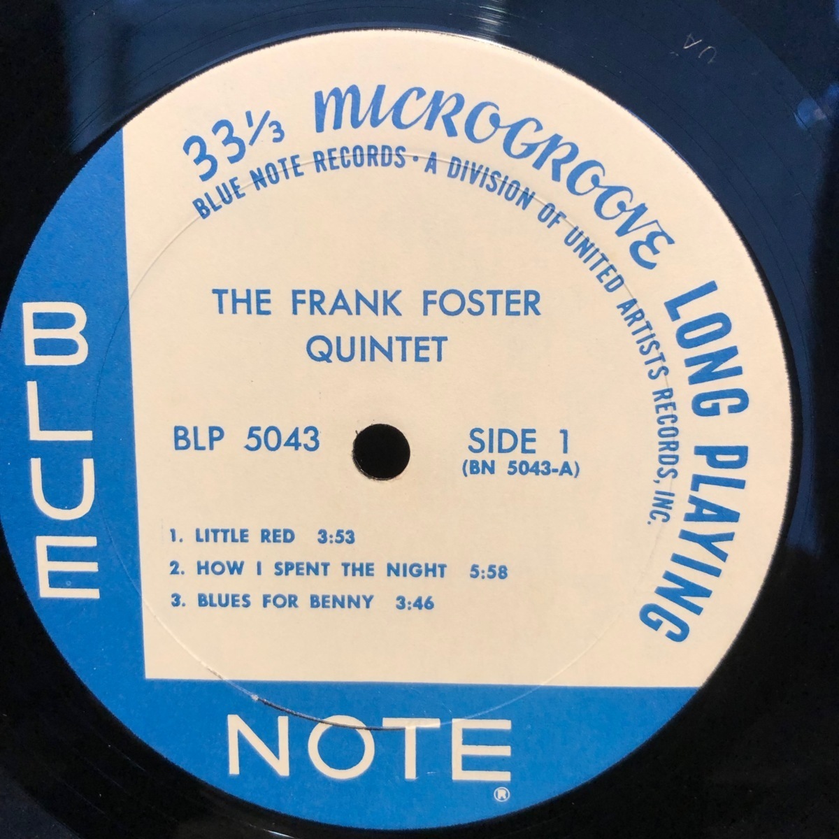 The Frank Foster Quintet New Faces / New Sounds: Here Comes Frank Foster 10inch Blue Note_画像3