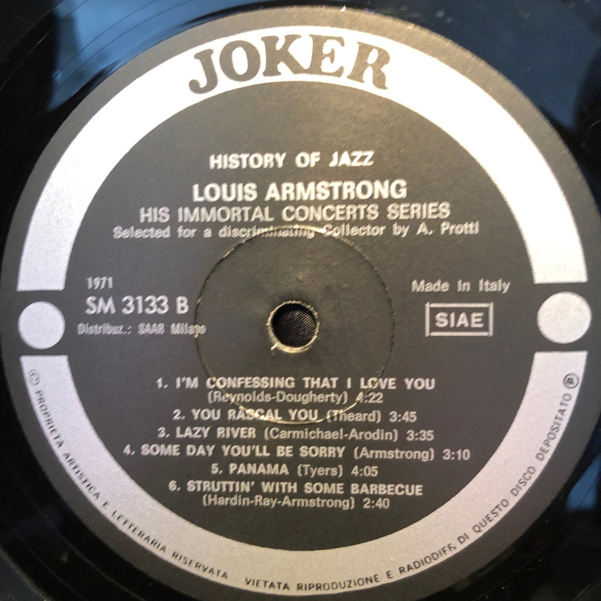 Louis Armstrong / His Immortal Concerts Series LP Joker_画像5