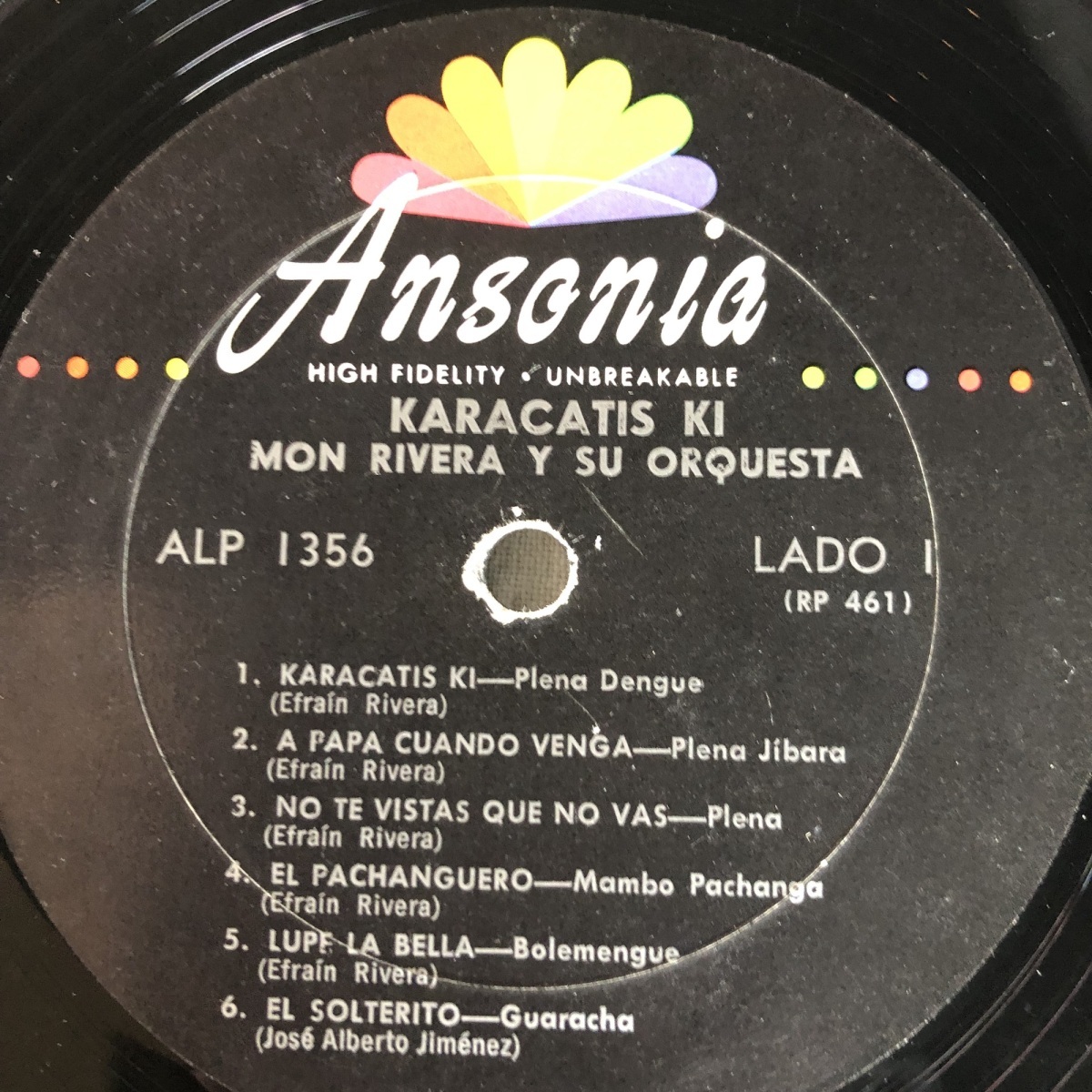 Mon Rivera Y Su Orquesta / En Karakatis-Ki LP ANSONIA