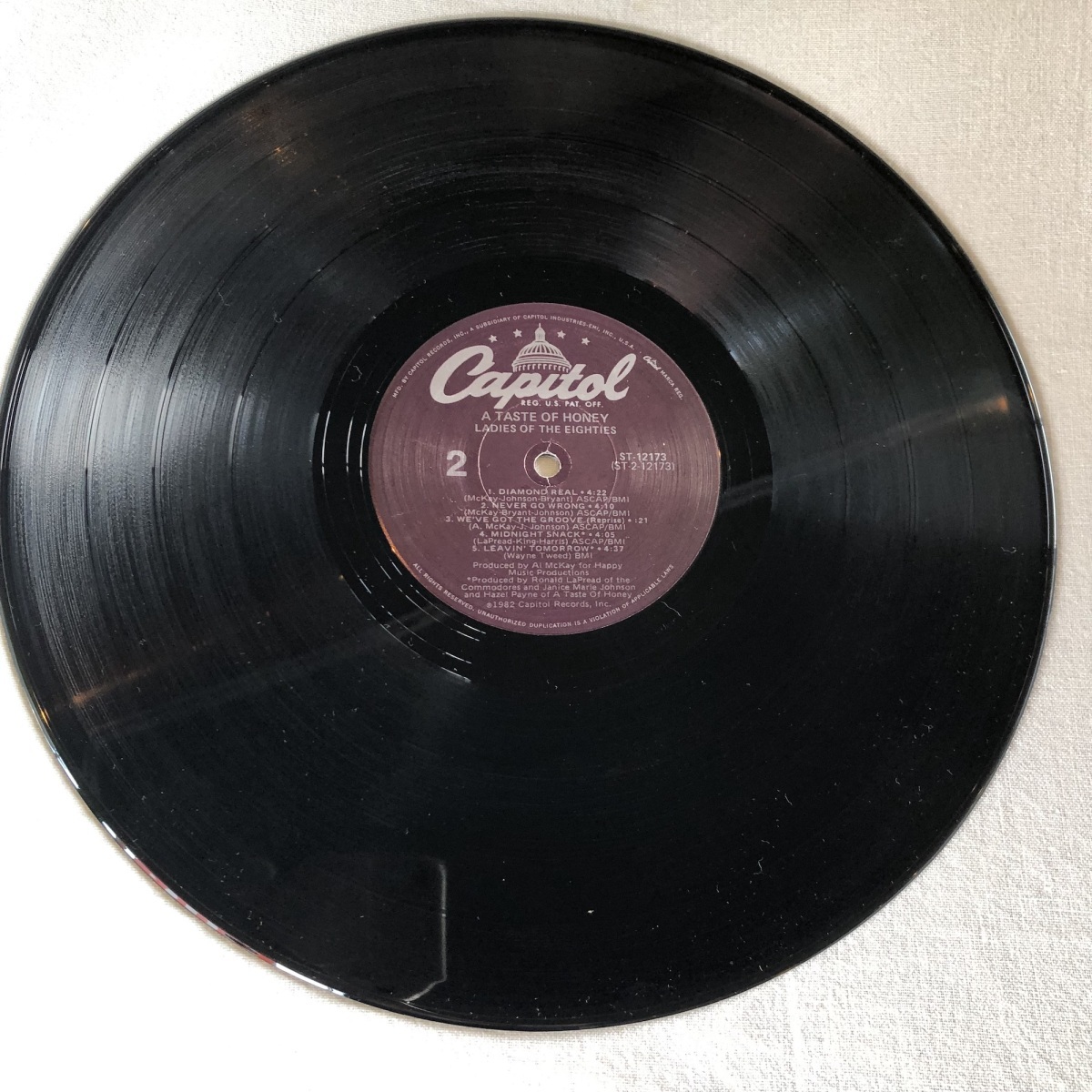 A Taste Of Honey / Ladies Of The Eighties LP Capitol Recordsの画像6