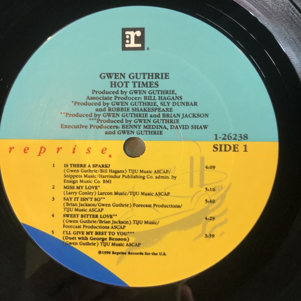 Gwen Guthrie / Hot Times LP Reprise Records_画像3