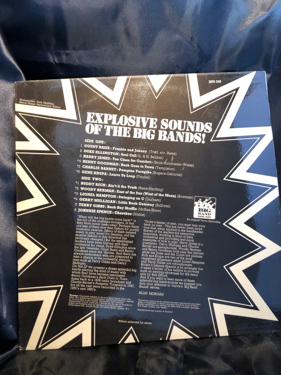 EXPLOSIVE SOUNDS OF THE BIG BANDS LP CONTOUR RECORDS_画像2