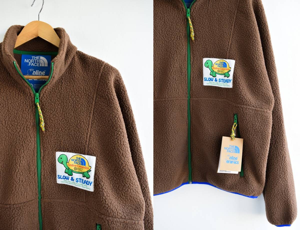 新品 The North Face x Online Ceramics コラボ フリース ジップ
