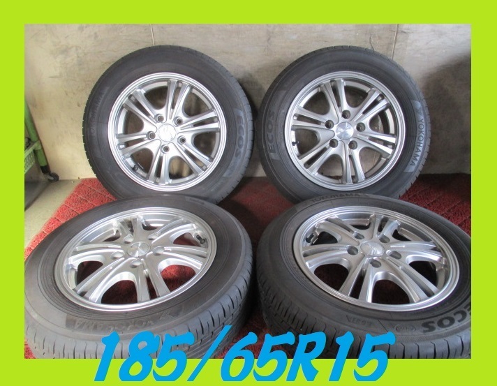 値下げフリード等ヨコハマECOS 185/65R/15タイヤアルミセット | www