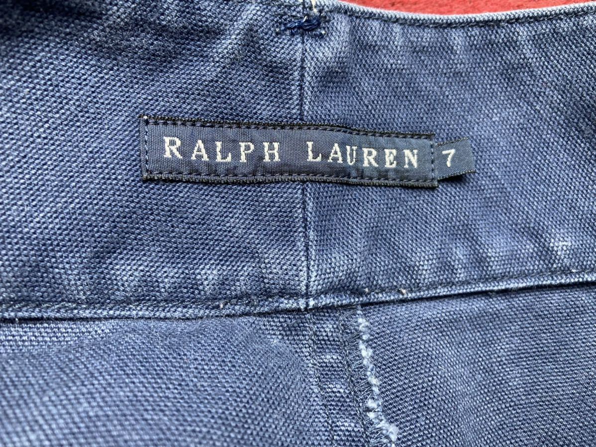  Ralph Lauren индиго широкий брюки женский 