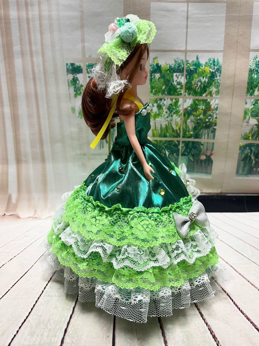 【激レア・日本製・開封品】リカちゃん 緑ドレス リカちゃん ハンドメイド プリンセスドレス グリーン|Yahoo