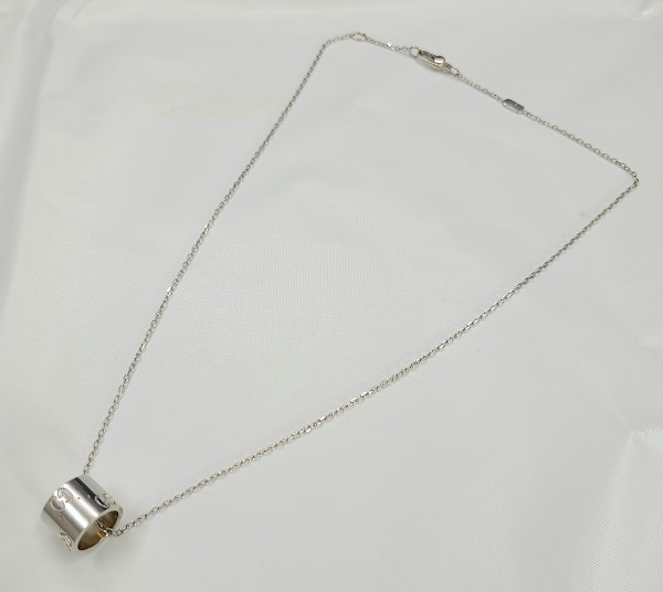 GUCCI Gucci GG Icon necklace 750 K18WG white gold 