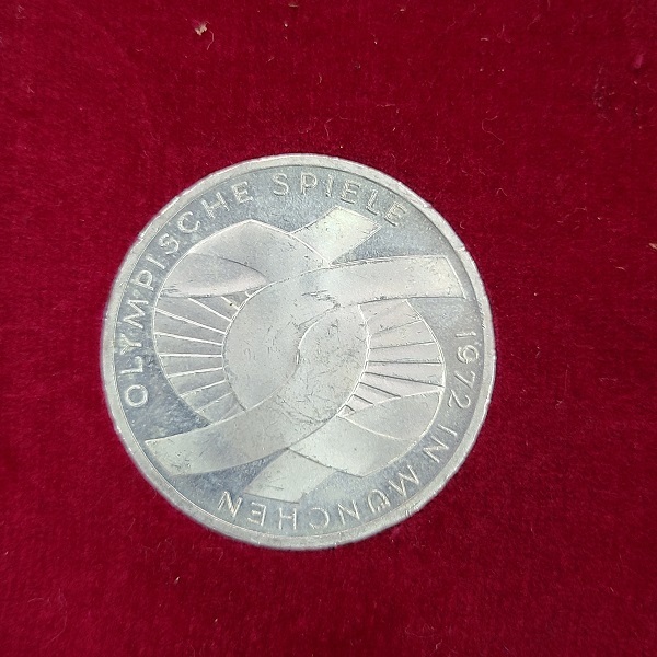 銀貨3枚セット 1972年 ミュンヘンオリンピック記念 10マルク 銀貨 ドイツ 記念コイン_画像6