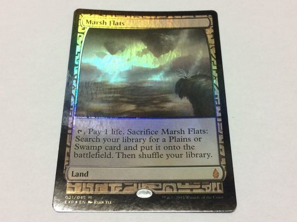 MTG EXP/エクスペディション 湿地の干潟/Marsh Flats トレジャーホイル/foil 数量2まで_画像1