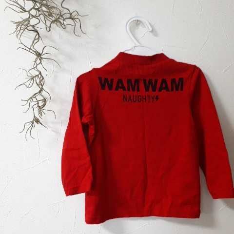 WAMWAM*wamwam* длинный рукав * футболка * оттенок красного *90
