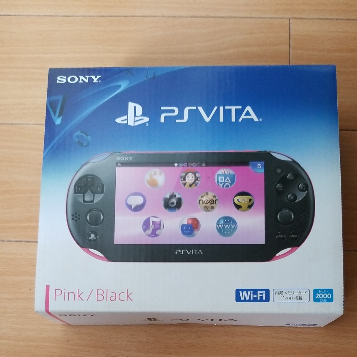 美品　PlayStation Vita （PCH-2000シリーズ） Wi-Fiモデル ピンク/ブラック PCH-2000ZA15