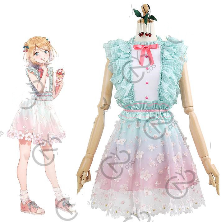 初音ミ VOCALOID KagamineRin鏡音鈴 コスプレ衣装+髪飾り+靴下風 初音ミ VOCALOID KagamineRin鏡音鈴 コスプレ衣装+髪飾り+靴下風