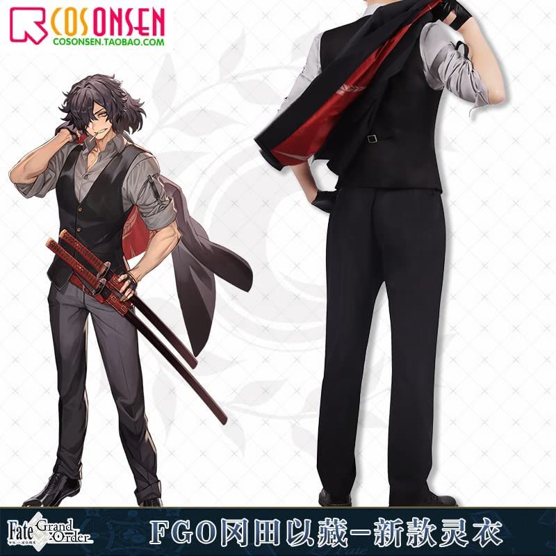 Fate Grand Order FGO 岡田以蔵 コスプレ衣装 風(ウィッグ 靴 Fate Grand Order FGO 岡田以蔵 コスプレ衣装 風(ウィッグ 靴