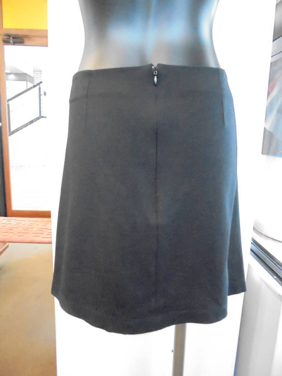 * pin ko(PINKO). skirt ( black * leather × jersey )/Y50,600*