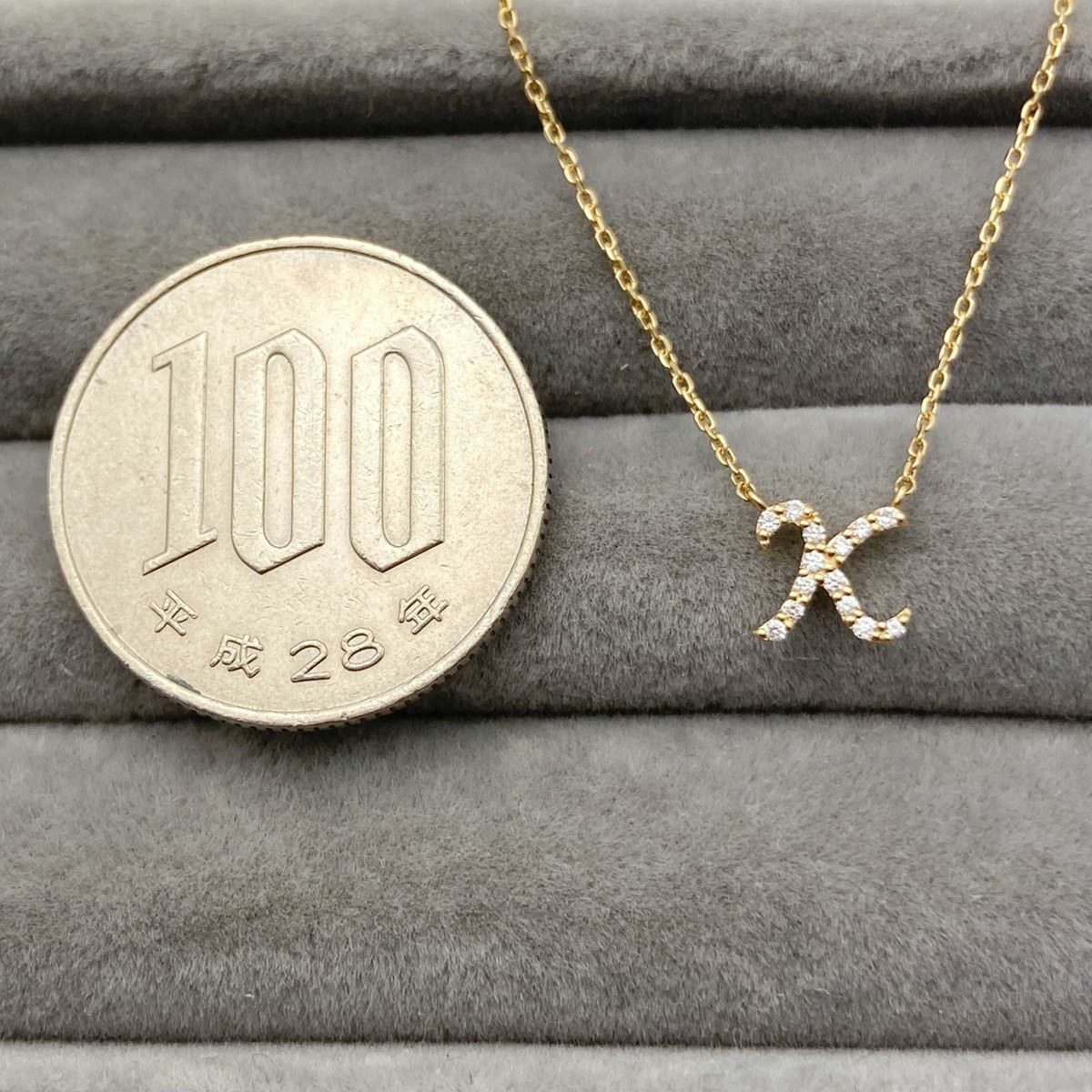 スタージュエリー】k18 天然 ダイヤモンド 0.04ct K ネックレス