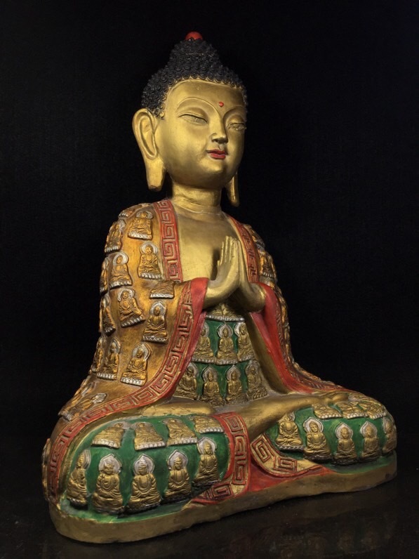 【再入荷国産】古賞物・古美術品・中国時代美術070679 仏像