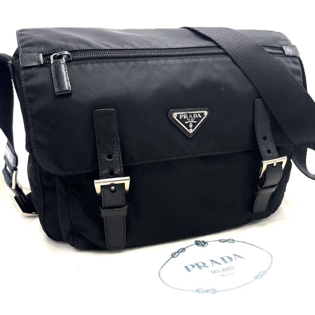 1円 PRADA プラダ ショルダーバッグ 斜め掛け 肩掛け ナイロン 三角 1円 PRADA プラダ ショルダーバッグ 斜め掛け 肩掛け ナイロン 三角