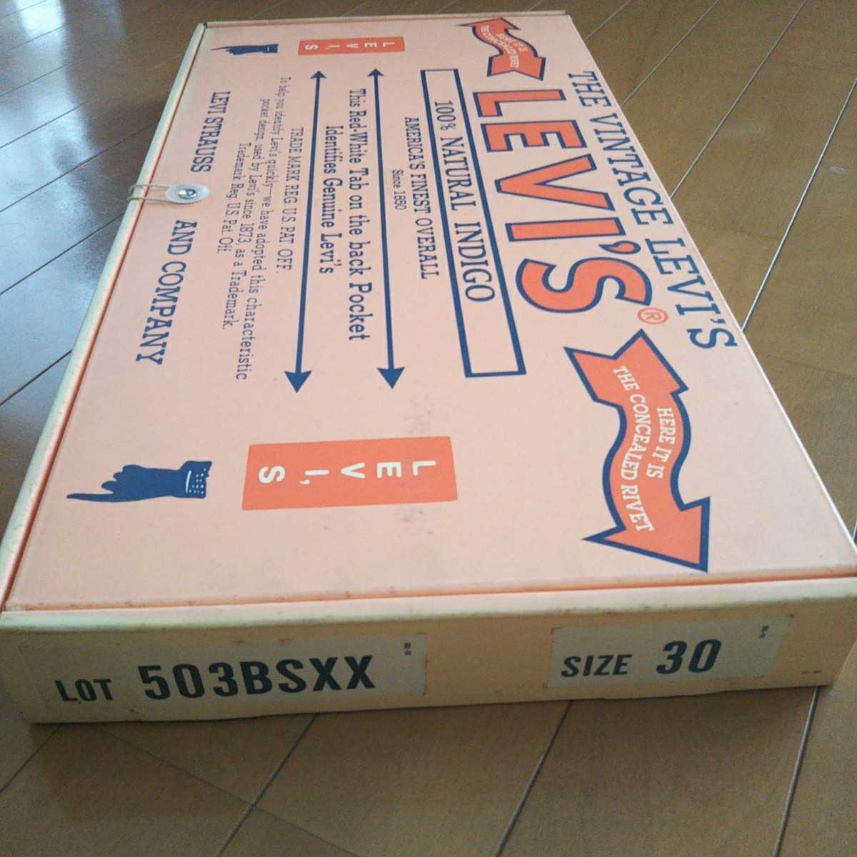 1991年 リーバイス・ジャパン限定 503BSXX 100%天然インディゴ 箱入り