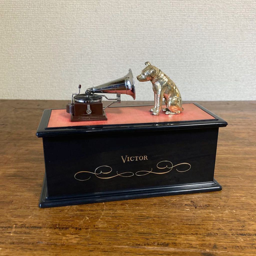  rare Showa Retro Victor transistor radio nippers dog desk radio Victor Vintage antique 6H-133 Junk 