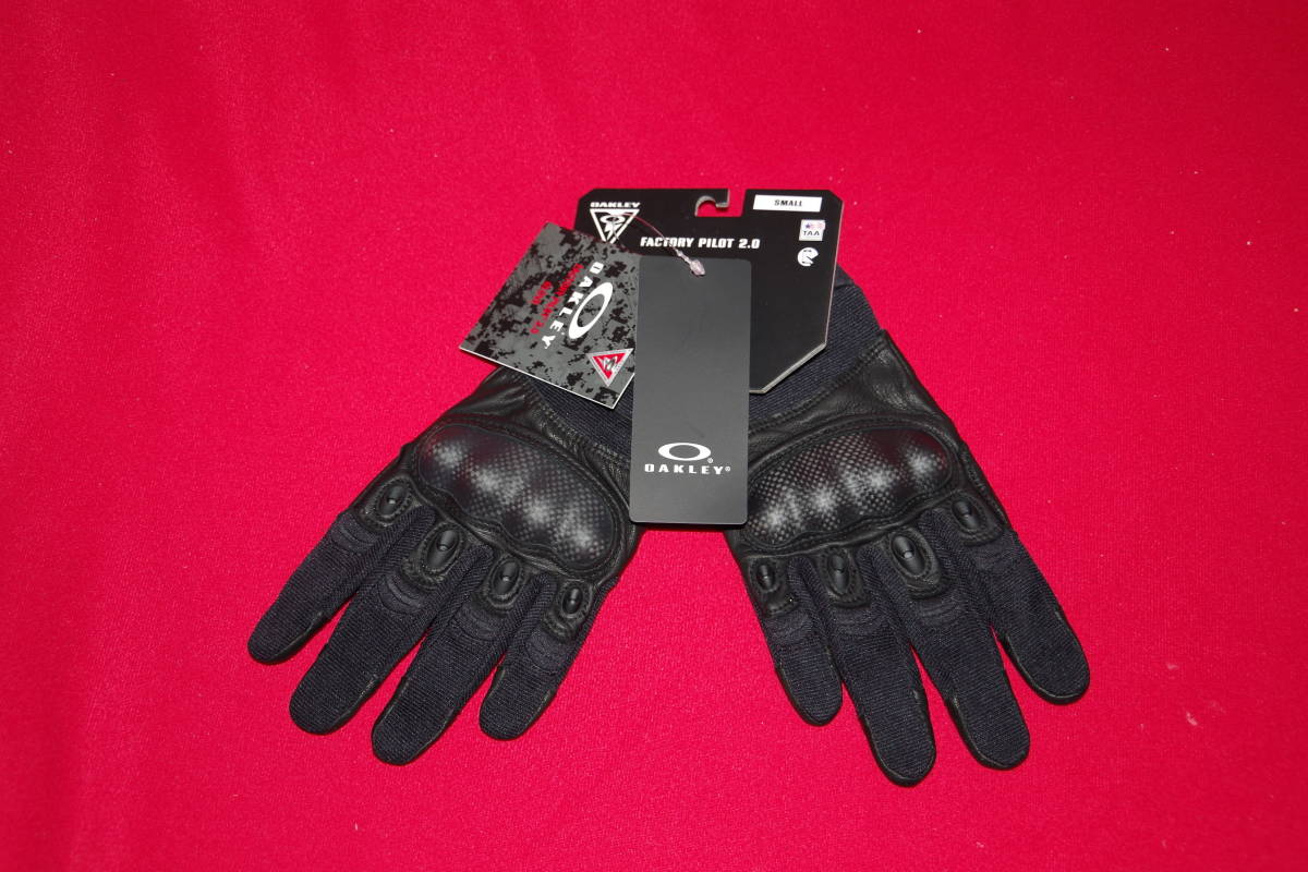 新品!実物!Black!【OAKLEY FACTORY PILOT 2.0 GLOVE (S