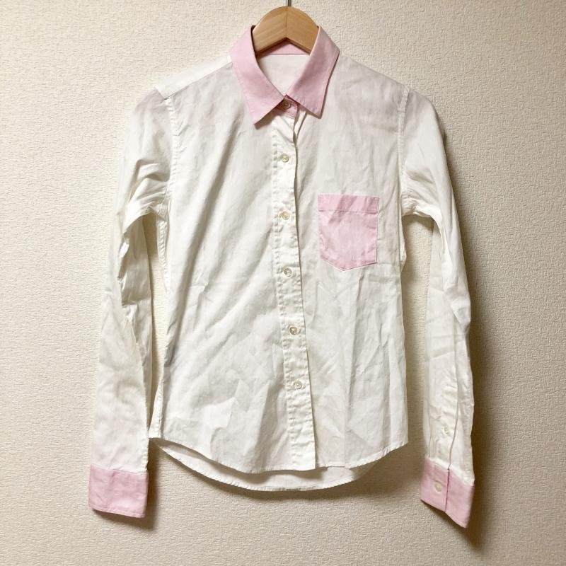 正規品が通販できます ルシアンペラフィネ　ピンクシャツ、刺繍シャツ シャツ/ブラウス(七分/長袖)