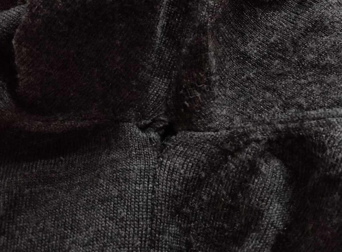 * Giorgio Clash *V neck sweater gray L size thin knitted made in Japan joru geo crash *W2 SLT4.-4