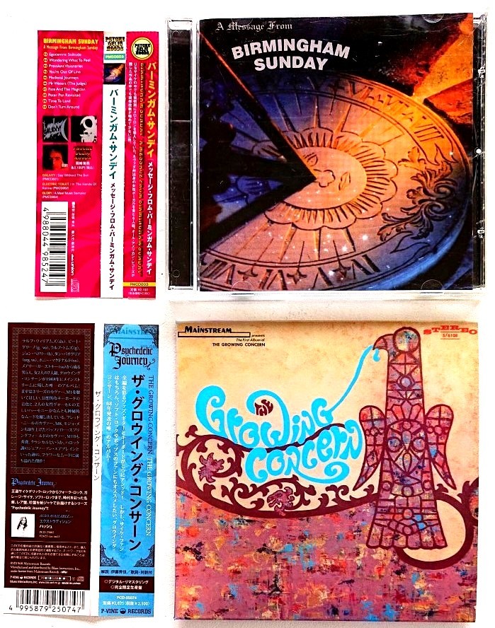 【送料無料】希少盤60年代米国サイケロック2CD[バーニンガム・サンディ]国内盤+[ザ・グロウイング・コンサーン]《紙ジャケ・リマスター盤》