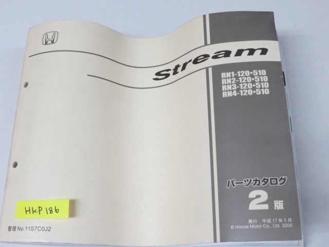 Stream Stream RN1 2 3 4 2 версия Honda список запасных частей каталог запчастей #J