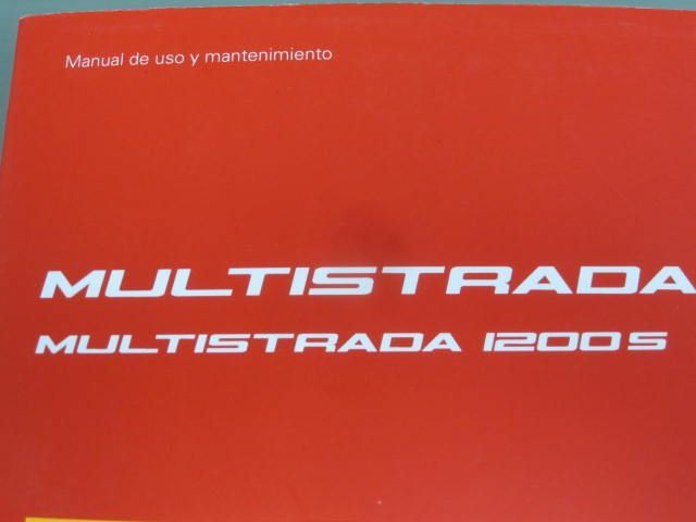 DUCATI ドゥカティ MULTISTRADA ムルティストラーダ 1200S スペイン語 オーナーズマニュアル 取扱説明書 送料無料_画像2