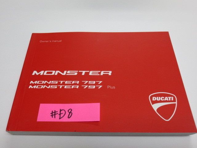 DUCATI ドゥカティ モンスター797 Plus 英語版 配線図付 オーナーズマニュアル 取扱説明書 送料無料_画像1