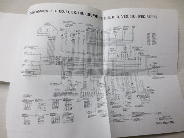 CBR1000RR FIREB BLADE 英語 イタリア語 スペイン語 ホンダ オーナーズマニュアル 取扱説明書 配線図付 送料無料_画像3