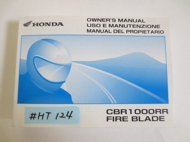 新作揃え Cbr1000rr Fireb Blade 英語 イタリア語 スペイン語 ホンダ オーナーズマニュアル 取扱説明書 新作揃え Cbr1000rr Fireb Blade 英語 イタリア語 スペイン語 ホンダ オーナーズマニュアル 取扱説明書