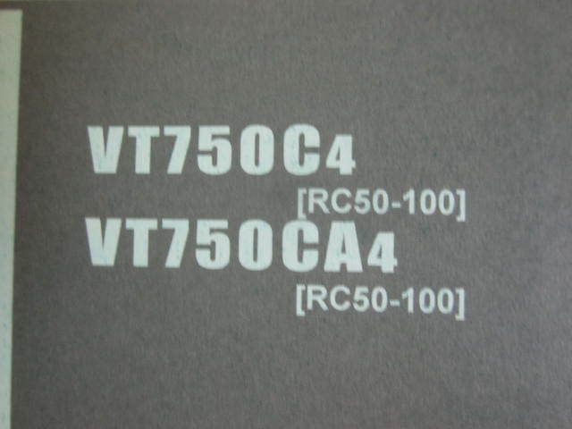 Shadow 750 シャドウ RC50 1版 ホンダ パーツリスト パーツカタログ 送料無料_画像2