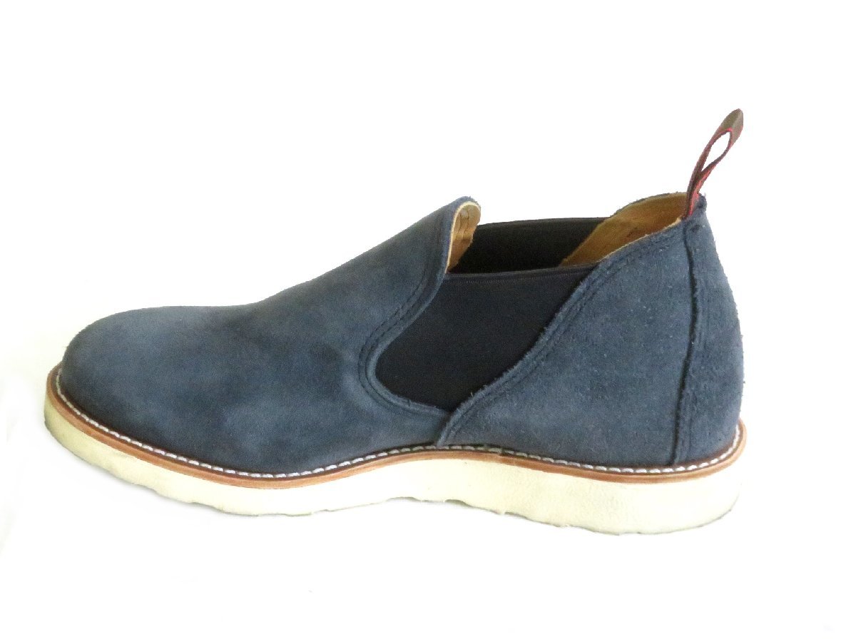37%割引27.0cm【正規販売店】 【中古】 RED WING ROMEO レッドウイング ロメオ 8129 サイドゴア ブーツ ローカット 27cm ネイビー 箱付き (柏) レッドウィング メンズシューズ ファッション27.0cm-AATHAAR.NET
