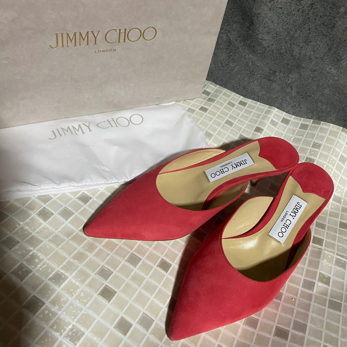 箱付き ほぼ新品未使用 JIMMY CHOO ジミーチュウ パンプス 靴 www