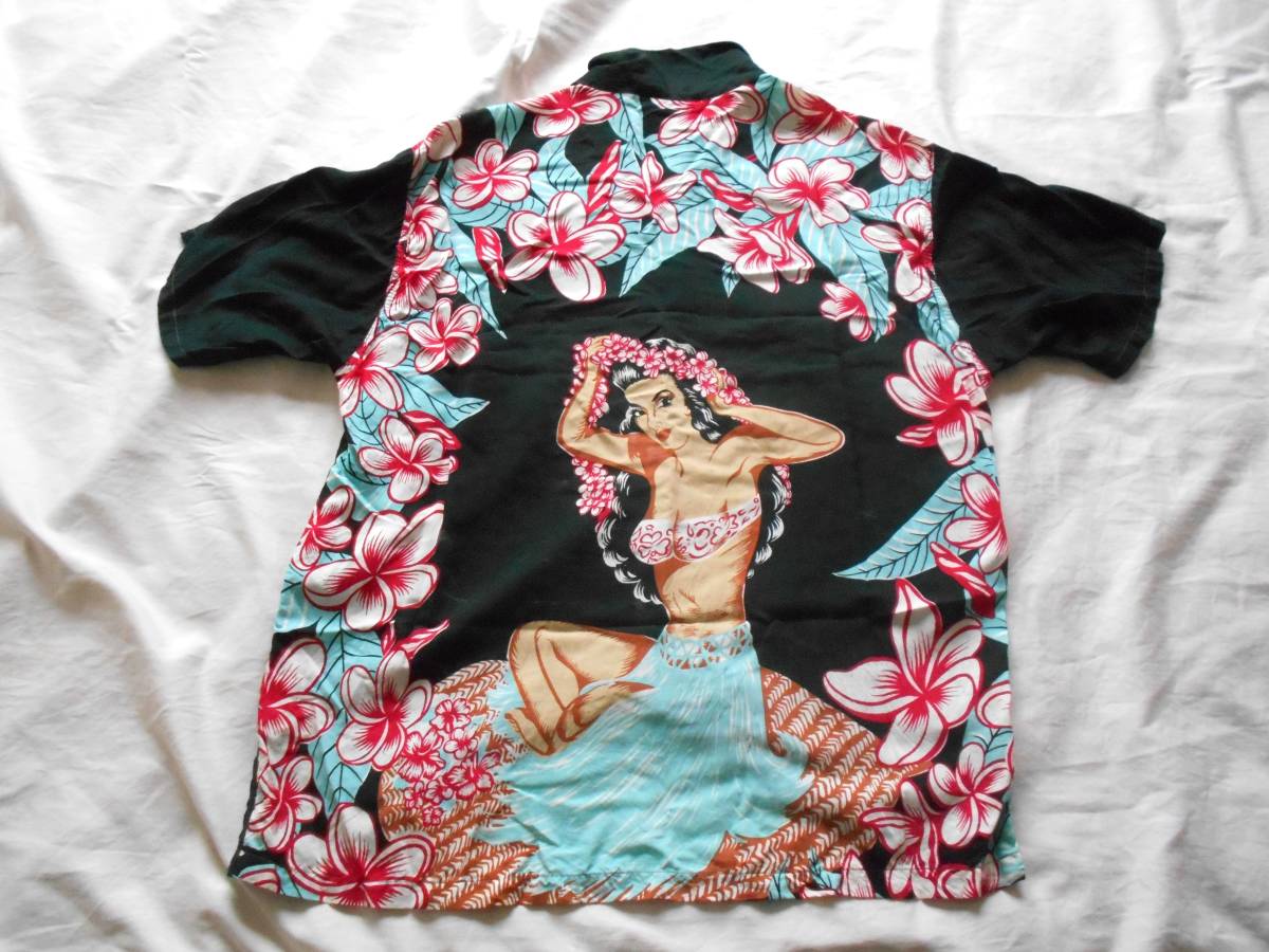 サンサーフ Sun Surf フラガール バックパネル ハワイアンアロハシャツ