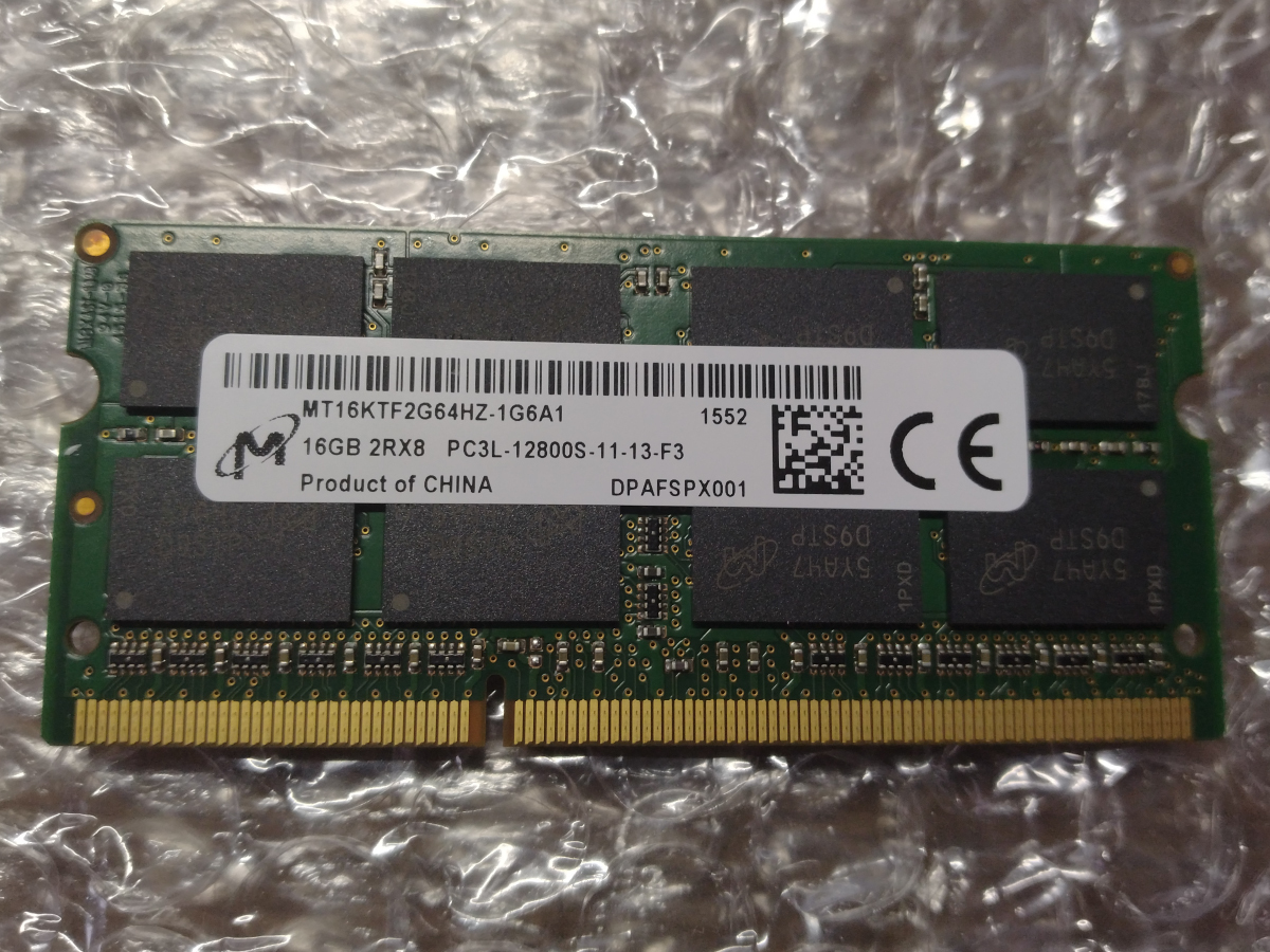 ノート用メモリー PC3L-12800S／DDR3L-1600 16GB×１ - www.marquisa.com.pe